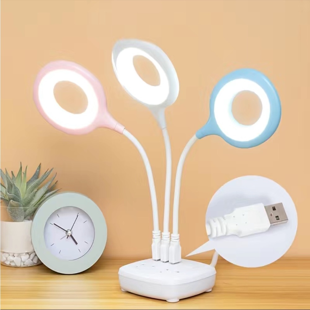 LED USB plug lights, round circle lighting